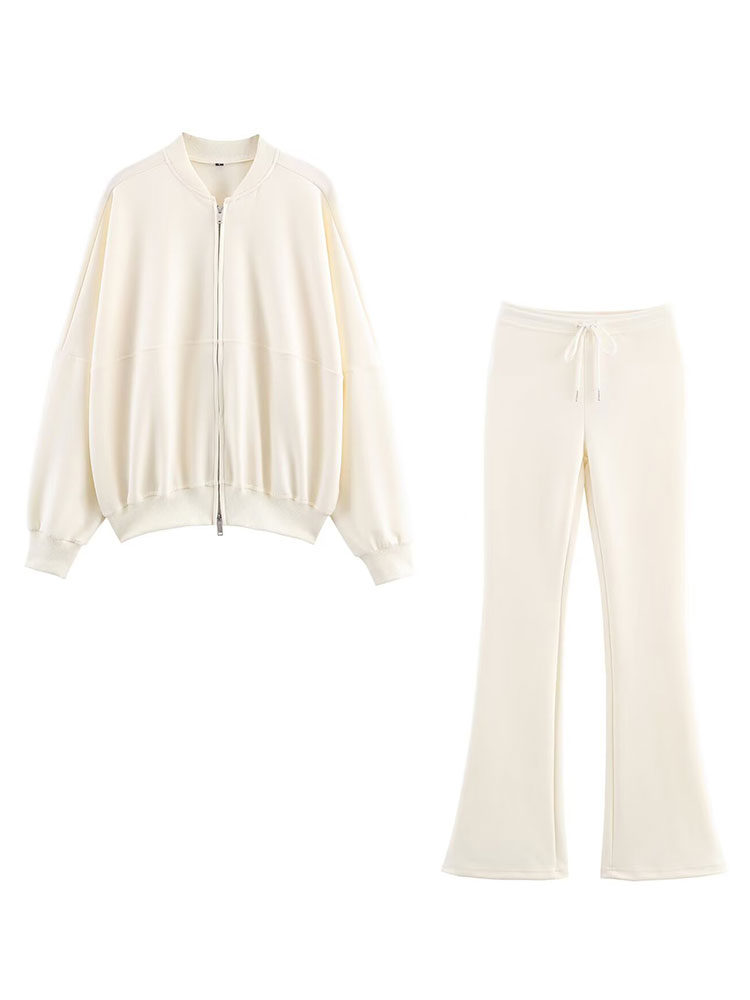 Men Formal Wear Set - HH Women Elegant Solid Flared Pants