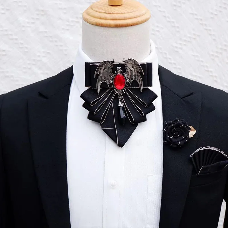 Men'S Formal Wear Ties - Men's Bow Tie Brooch Set British