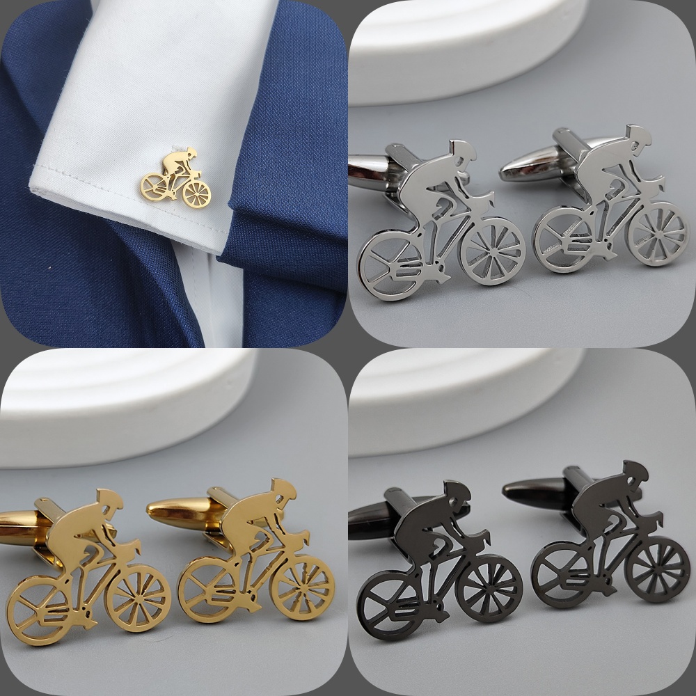 Bicycle racer gold-plated cuff - Men'S Formal Wear Ties ulasan dan harga
