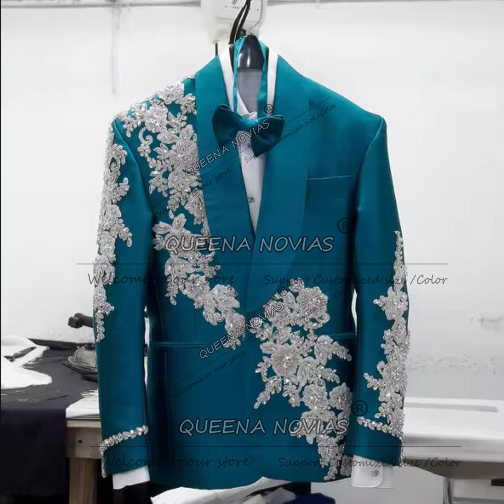 Exclusive Groom Wedding Suits  - Formal Wear Jersey For Men ulasan dan harga