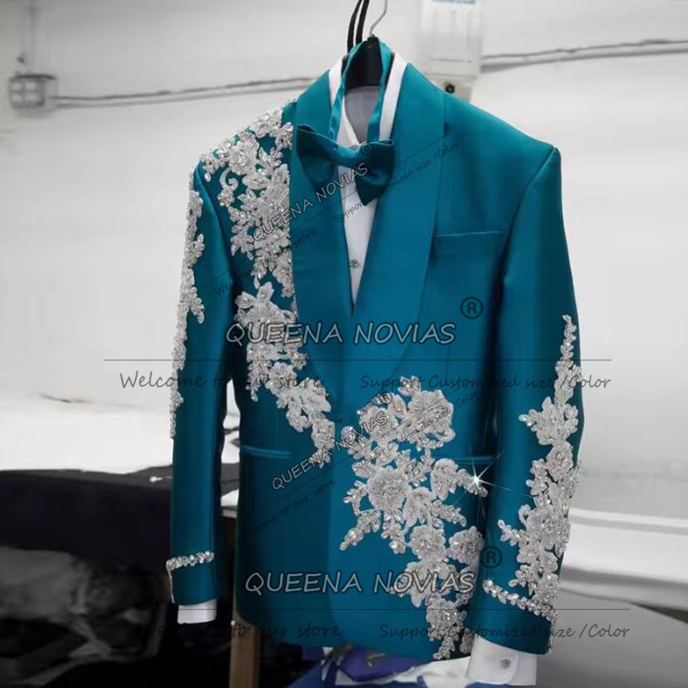 Exclusive Groom Wedding Suits  - Formal Wear Jersey For Men ulasan dan harga