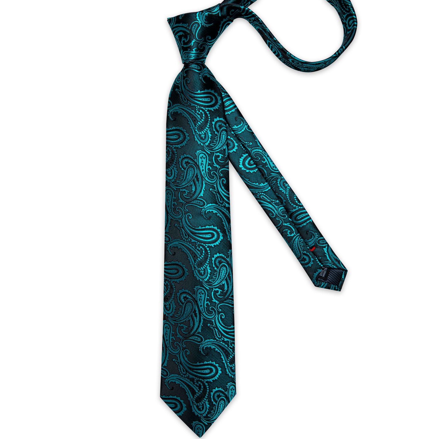 Jacquard Paisley Men Tie Set N - Cufflinks Silver Set ulasan dan harga