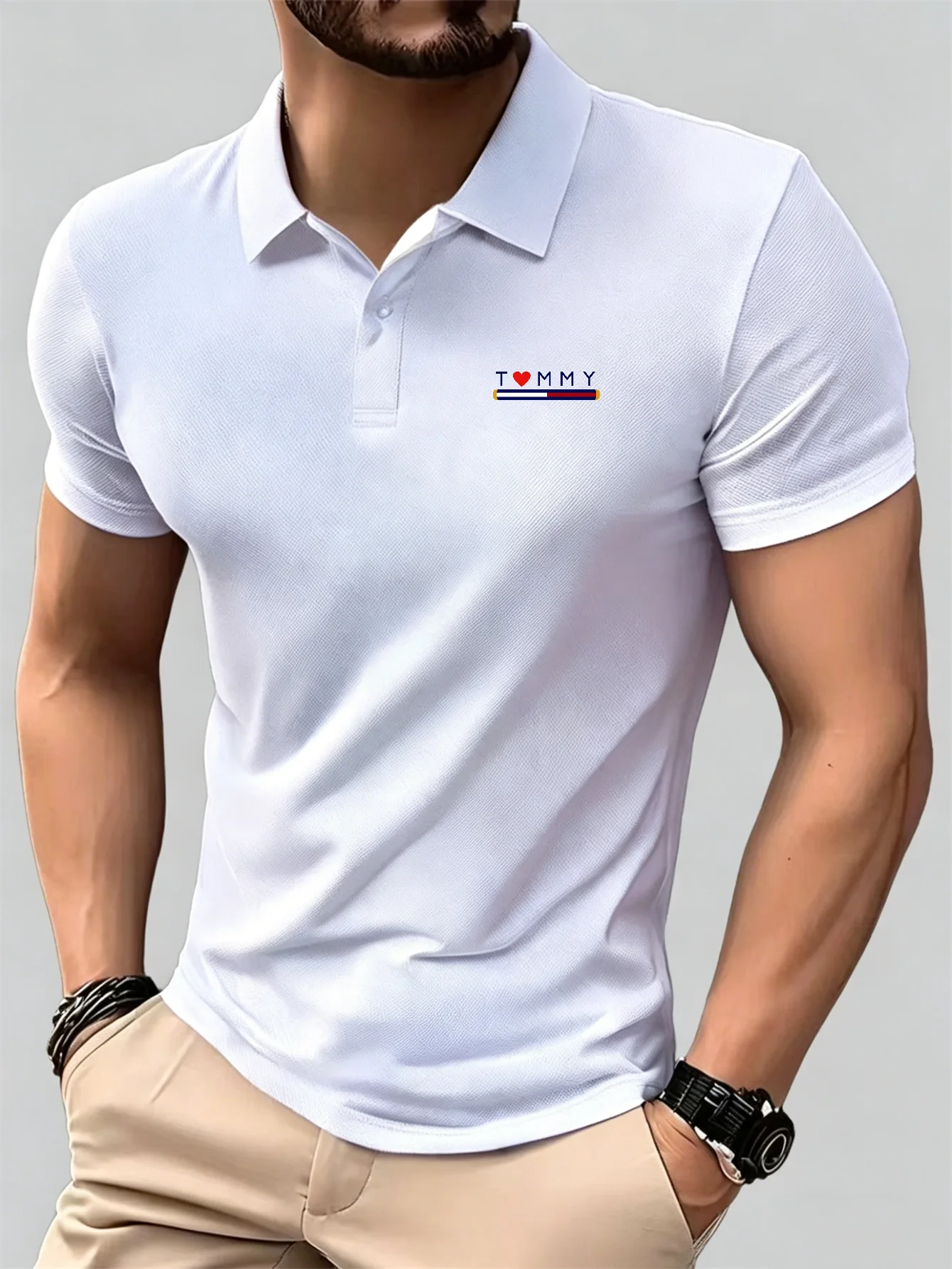 New Breathable Short Sleeve Bu - Men'S Formal Wear Accessories ulasan dan harga