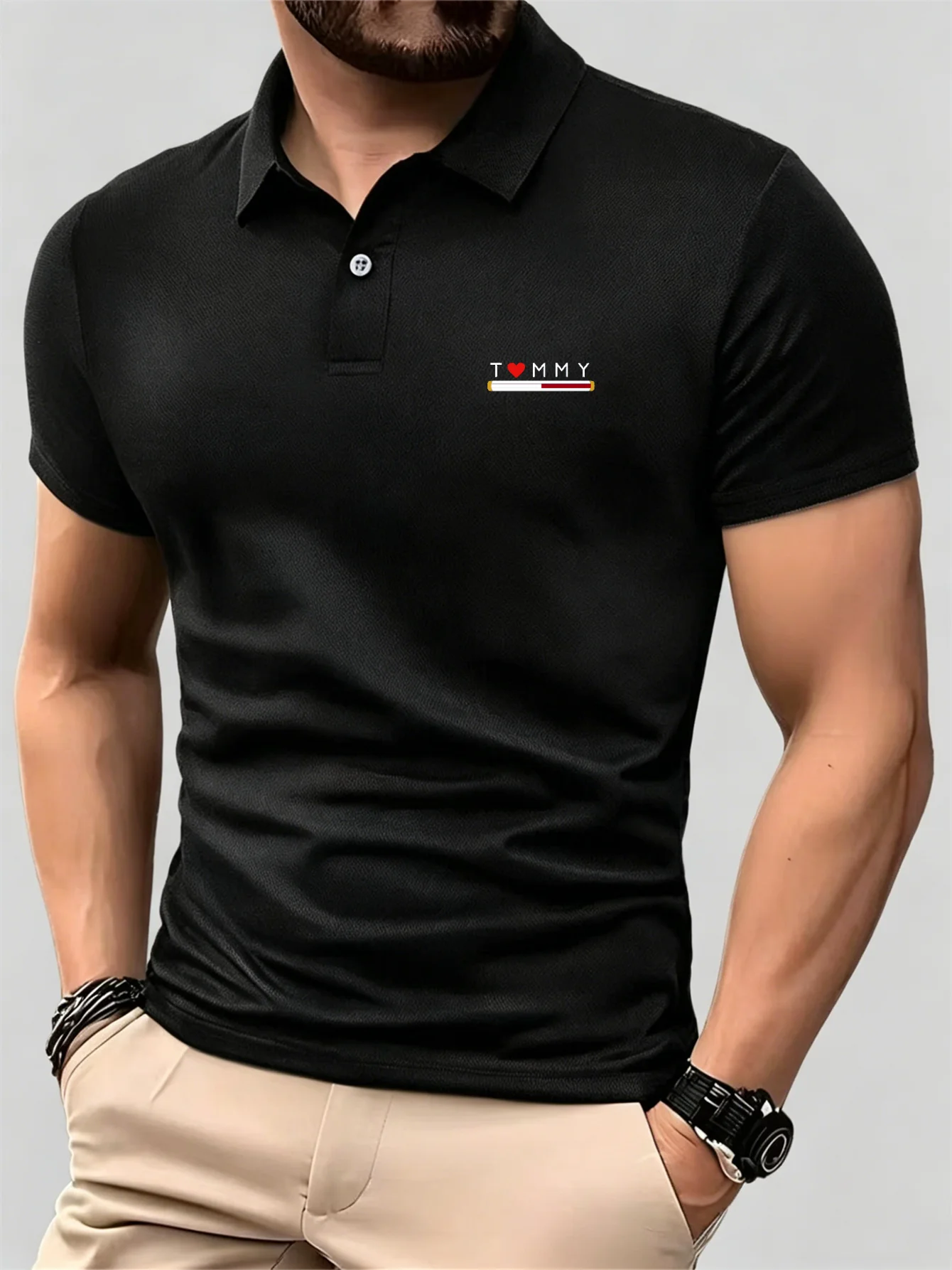 New Breathable Short Sleeve Bu - Men'S Formal Wear Accessories ulasan dan harga