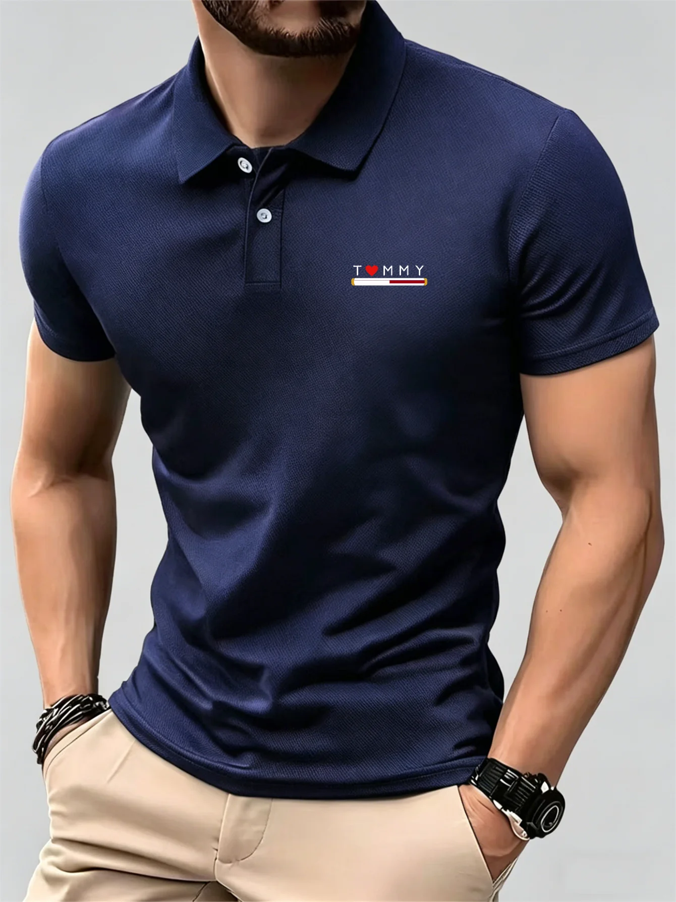New Breathable Short Sleeve Bu - Men'S Formal Wear Accessories ulasan dan harga