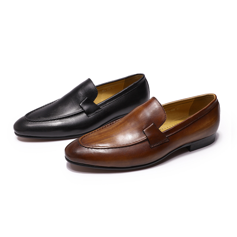 Autumn Summer Style Mens Loafe - Men Formal Wear Brown ulasan dan harga