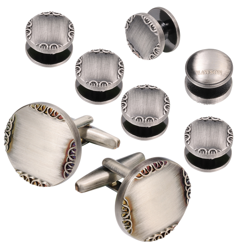New Ancient Silver Color Cuffl - Cufflinks Silver Set ulasan dan harga