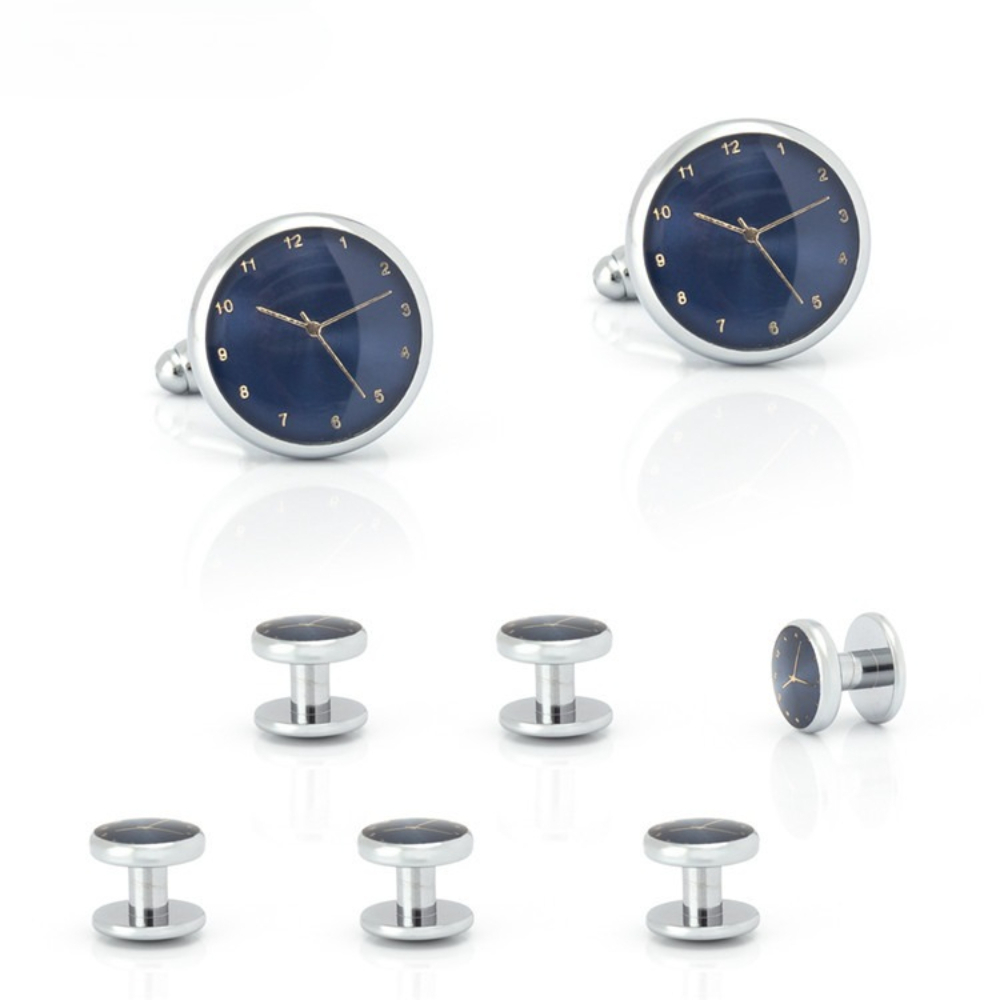 Time Aesthetics Gold Silver Cl - Cufflinks Silver Set ulasan dan harga