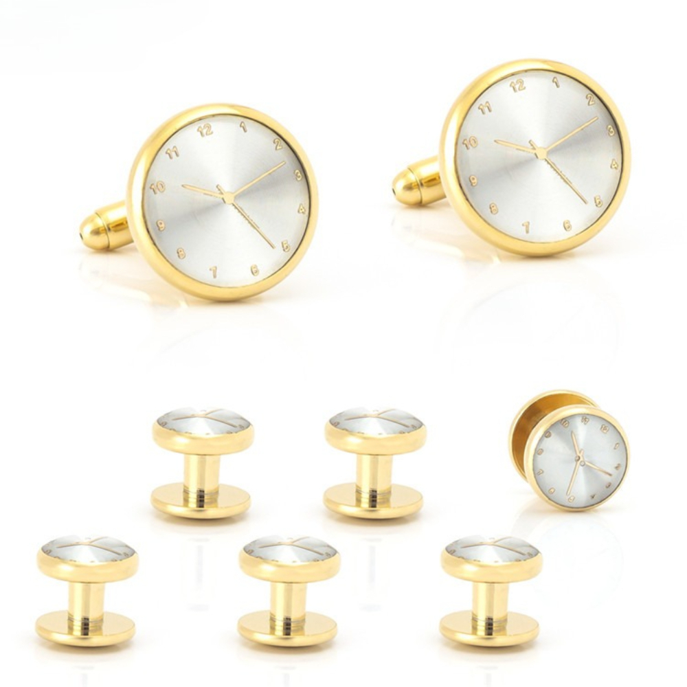 Time Aesthetics Gold Silver Cl - Cufflinks Silver Set ulasan dan harga