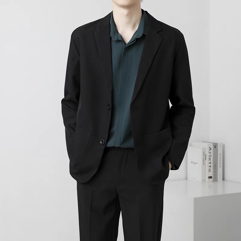 Spring Brown Black Blazer Men  - Men Formal Wear Brown ulasan dan harga