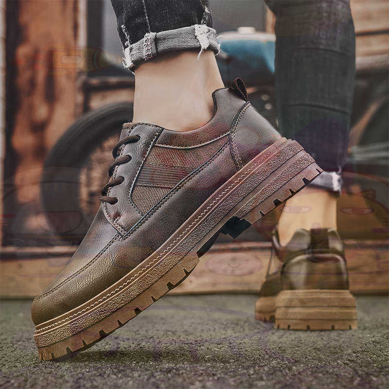 Dark Natural Leather Fashion T - Formal Men Daily Wear Slippers ulasan dan harga