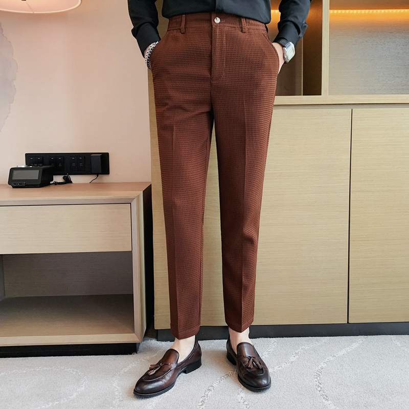 2024 Autumn New Waffle Stretch - Men'S Formal Wear Accessories ulasan dan harga