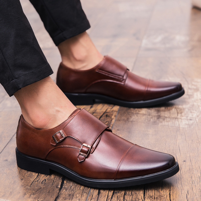 New Men Oxfords Shoes Black an - Men Formal Wear Brown ulasan dan harga