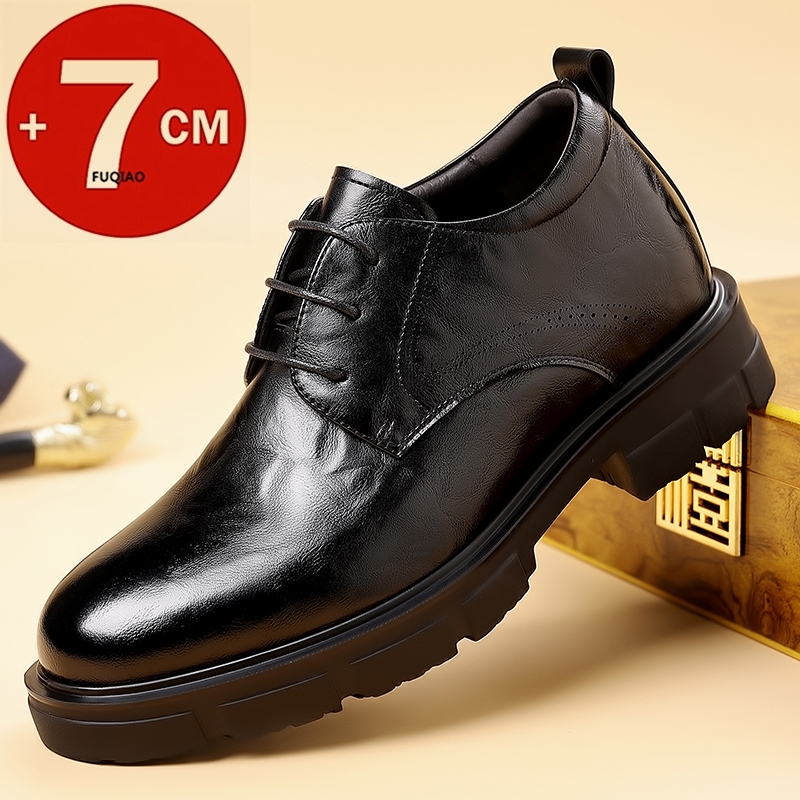 Men 7CM Elevator Business Shoe - Formal Men Daily Wear Slippers ulasan dan harga