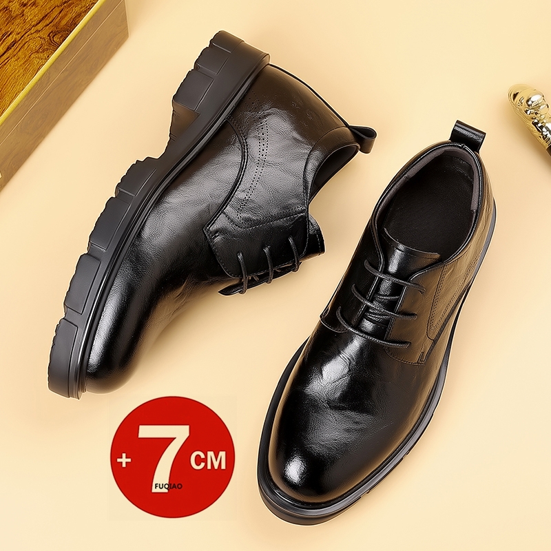 Men 7CM Elevator Business Shoe - Formal Men Daily Wear Slippers ulasan dan harga