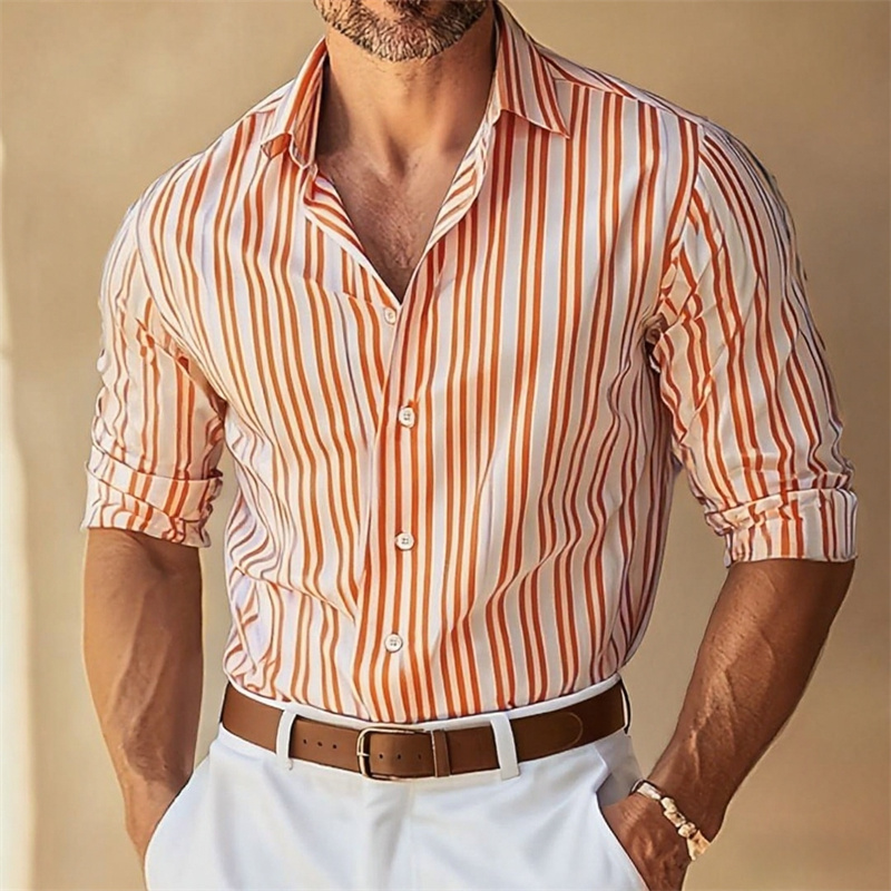 10 Colors Men's Formal Lapel B - Men Formal Wear Shirts ulasan dan harga