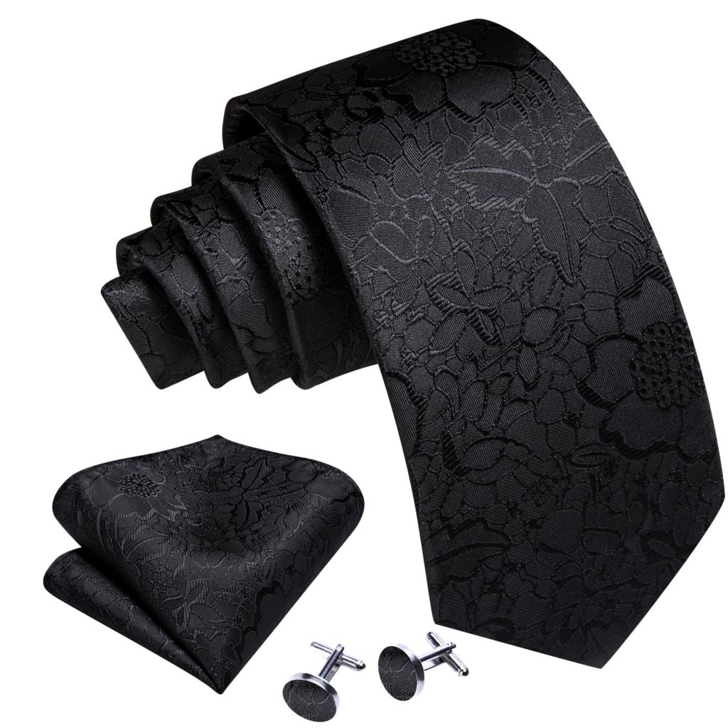 Barry.Wang Black White Gray Si - Cufflinks Silver Set ulasan dan harga