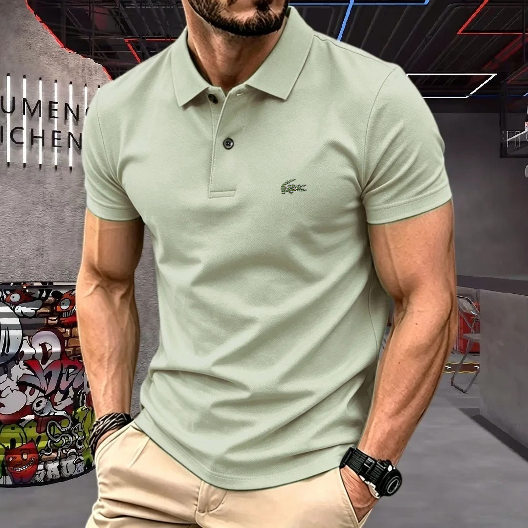 Man Short-Sleeved Polo Shirt L - Men'S Formal Wear Accessories ulasan dan harga