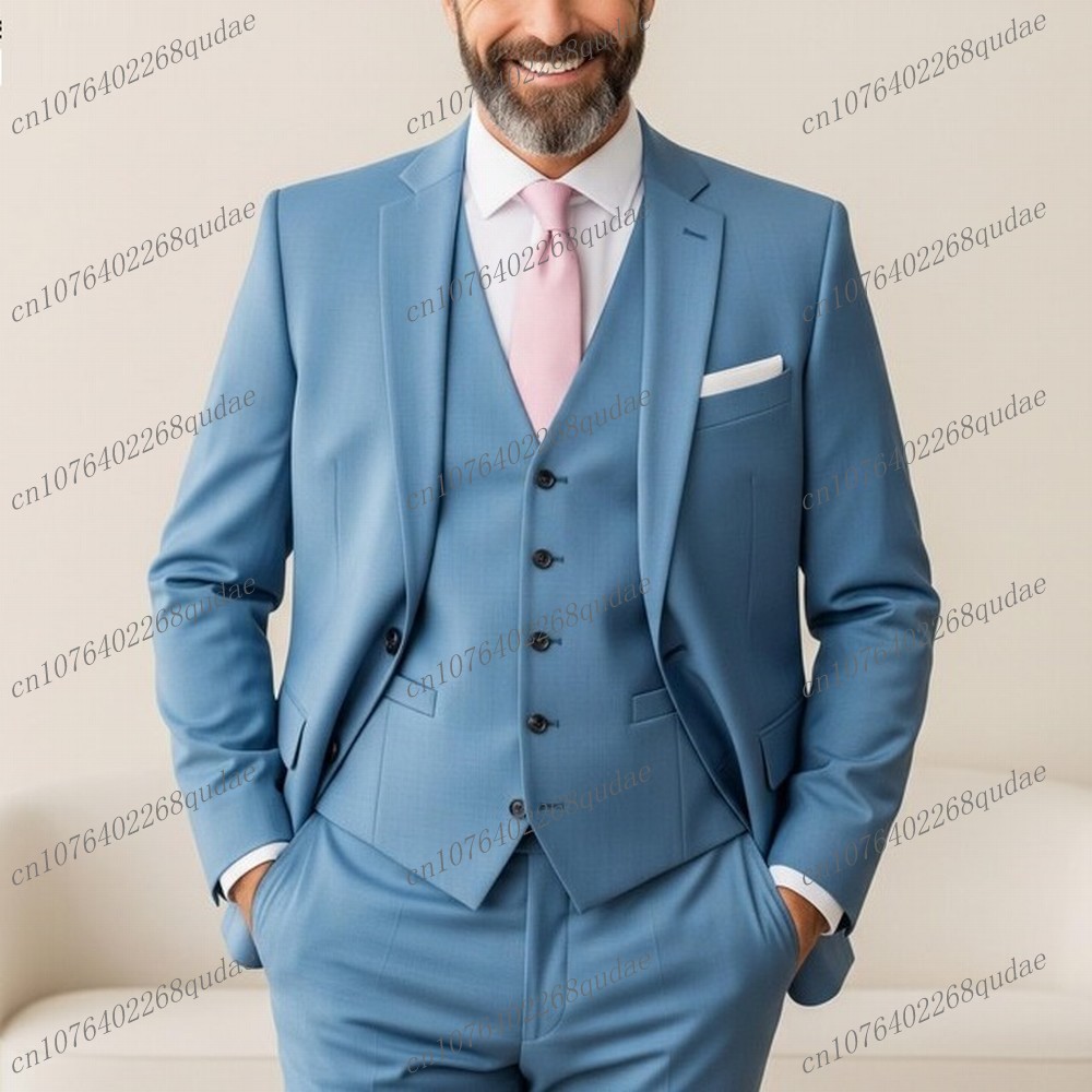 New White Formal Men Suit Wedd - Formal Wear Jersey For Men ulasan dan harga