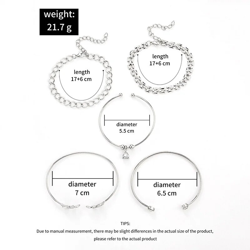 Bohemian Leaves Bracelet Set F - Cufflinks Silver Set ulasan dan harga