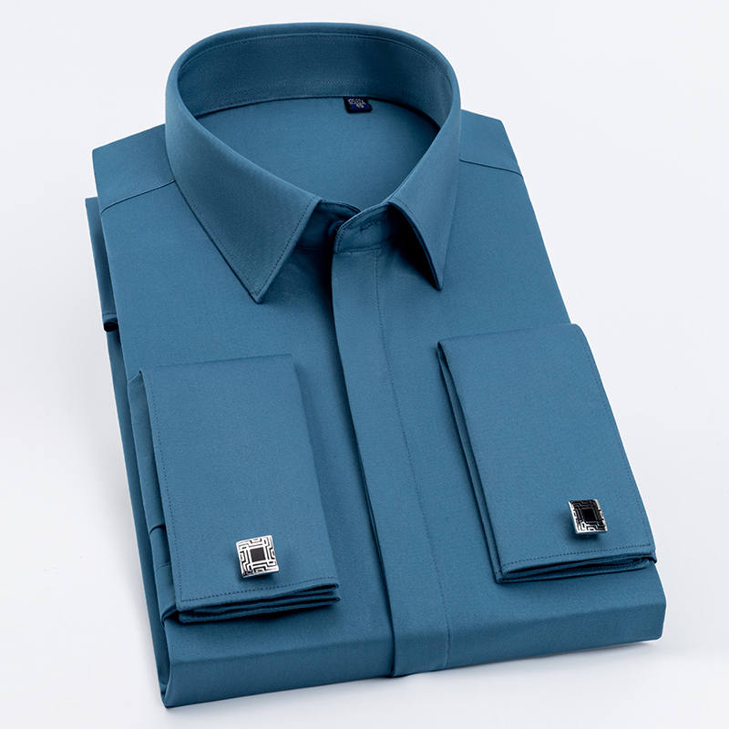 Men's French Cufflinks Shirt,  - Men Formal Wear Shirts ulasan dan harga