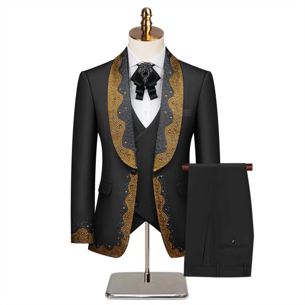 White Men Suit Set 2 Pieces Bl - Formal Wear Jersey For Men ulasan dan harga