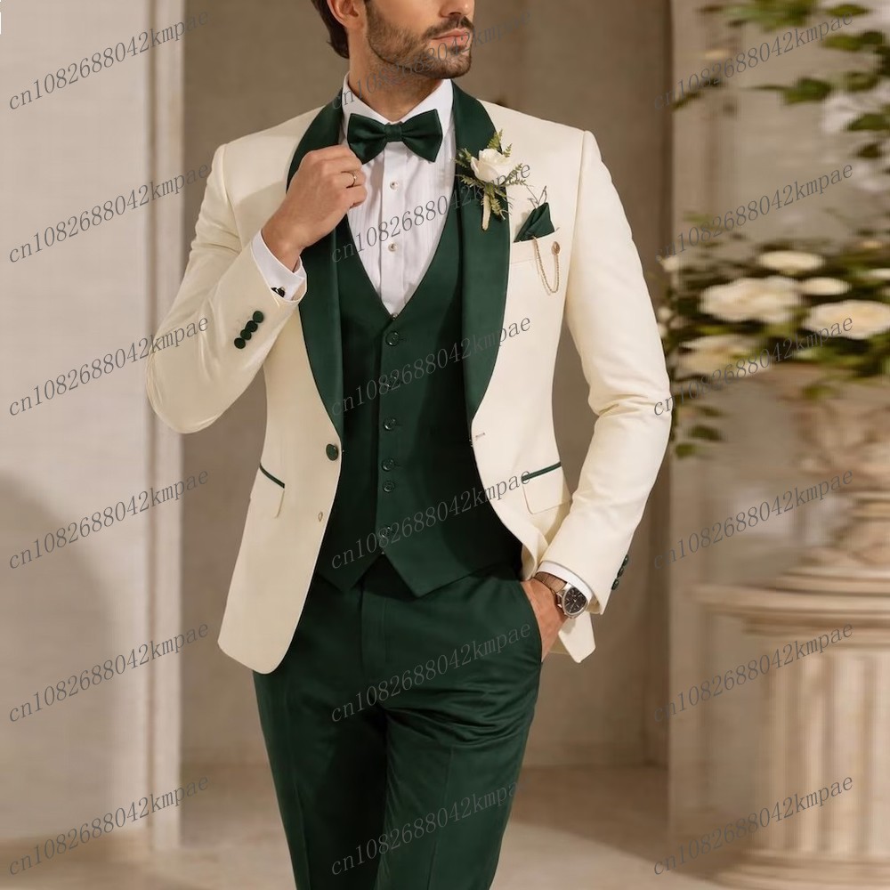 New Ivory And Dark Green Forma - Men'S Formal Wear Accessories ulasan dan harga