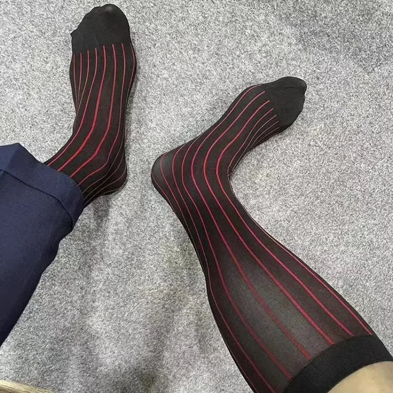 Men Striped Socks Man Ultra Th - Men'S Formal Wear Accessories ulasan dan harga