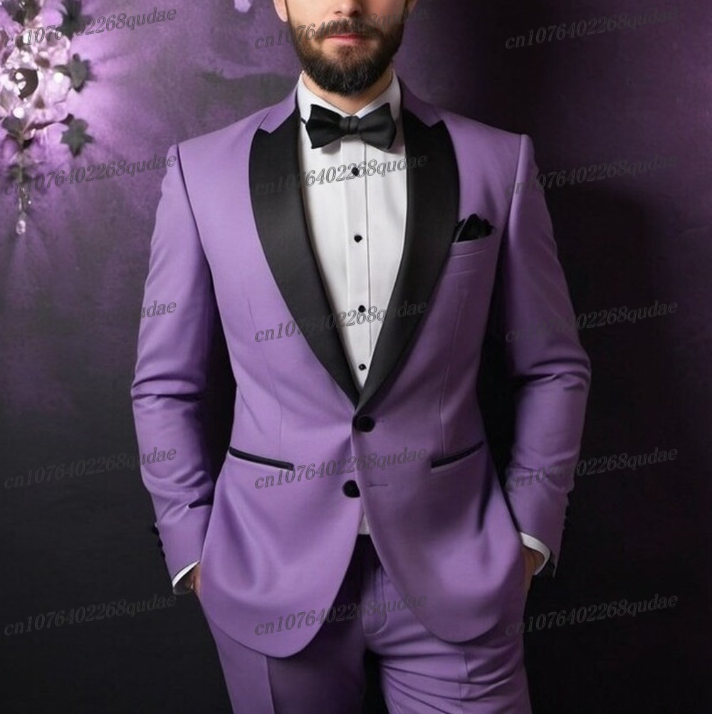 Black Collar Light Purple Form - Formal Wear Jersey For Men ulasan dan harga