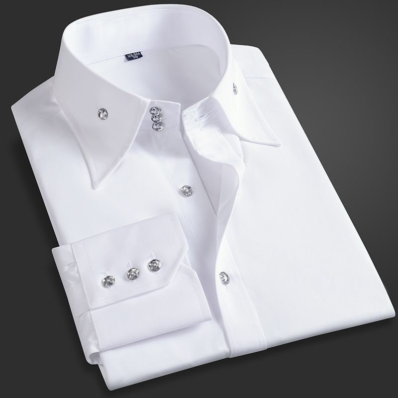 Spring Autumn Men's Executive  - Men Formal Wear Shirts ulasan dan harga